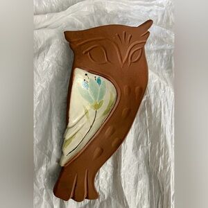 Pitch Pine Pottery owl dish